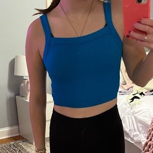 cotton on blue tank